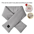 thumbnail image 4 of Penkiiy Heating Scarf with Santa Claus Accessories, Adjustable Heated Scarfs for Women Men,USB Heated Scarf Adjustable Neck Heating Scarf Detachable Plush Warming Neck Wrap Scarf Scarf Gray, 4 of 9