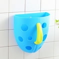 thumbnail image 2 of XUYAN 2PCS Baby Bath Toy Holder for Bathtub No-Slip Two Suction Cups Collector Bath Toy Storage for East Cleanup Bath Toy Organizer Making Organization Enjoyable Bath Toy Caddy Basket, Blue, 2 of 3