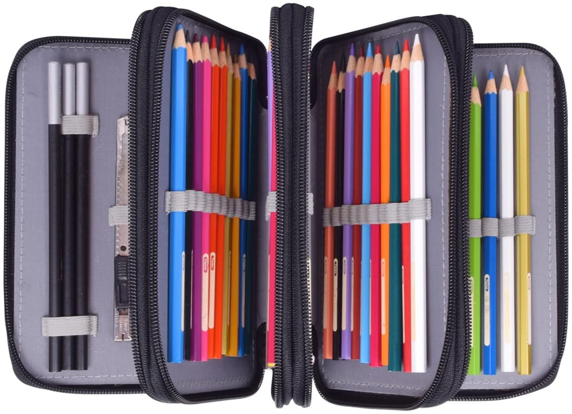 4 pencils cases. Pencil Case. Leather Case Pencils. Students Multifunctional Pencil Case. Pens in the Pencil Case.