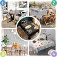 thumbnail image 6 of Halloween Patterned Pumpkins (2) Rectangle Tablecloth 60"x102",Waterproof Polyester Rectangle Table Cloth, Wipeable Spillproof Polyester Tablecloth for Dining, Camping, Indoor and Outdoor, 6 of 6