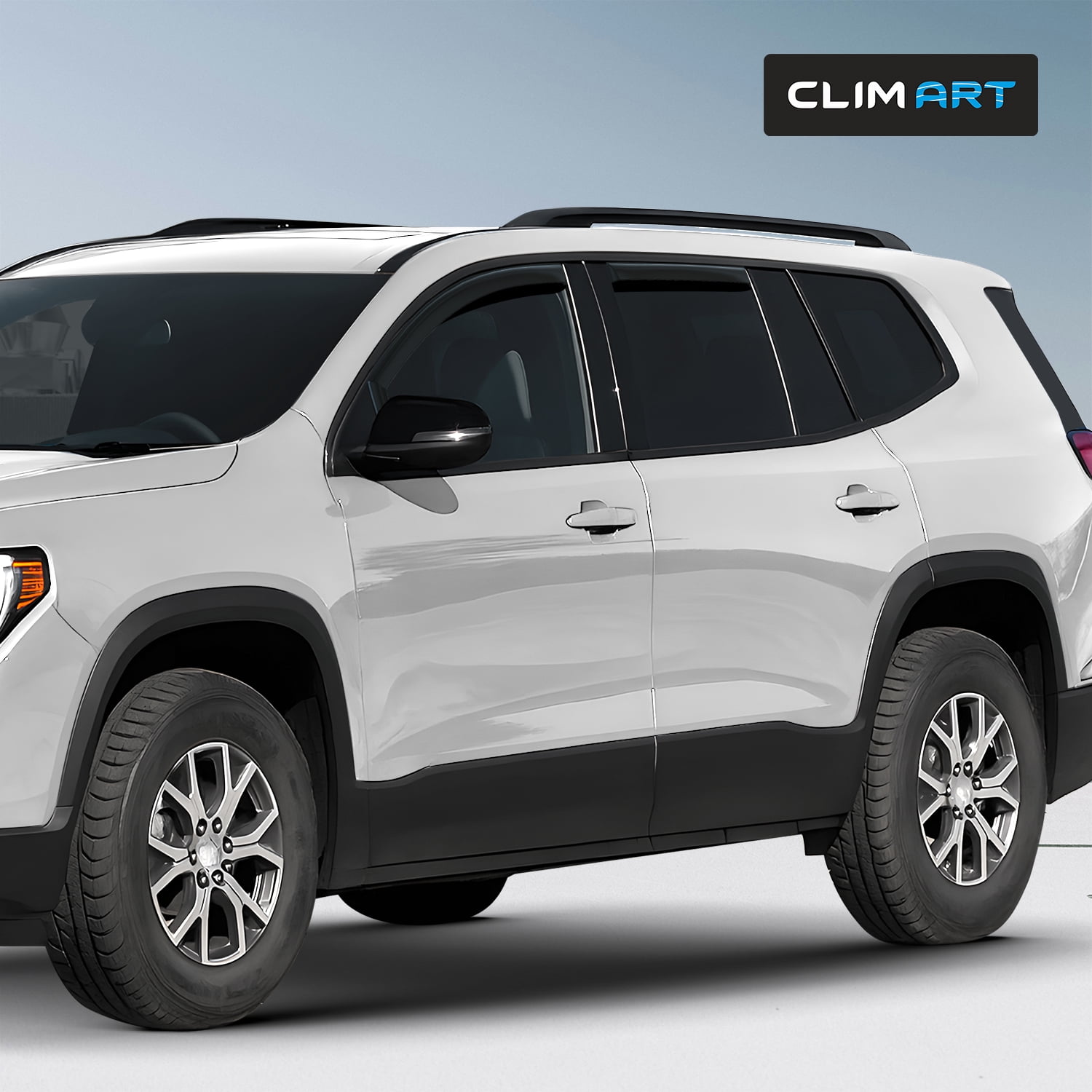 CLIM ART in-Channel Incredibly Durable Rain Guards for GMC Acadia 2024-2026, Original Window Deflectors, Vent Window Visors, Vent Deflector, 4 pcs. - 624454