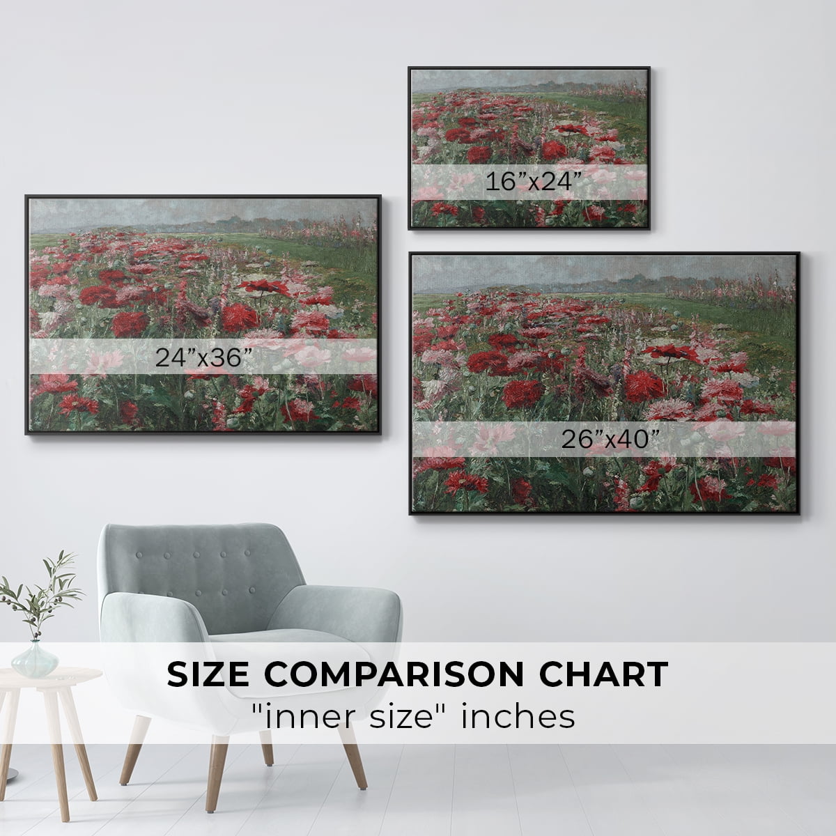 Vintage Botanical Print-XC By Wexford Home Framed in Black Wood Gallery Wrapped Canvas 17 in. x 25 in.