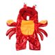 thumbnail image 1 of Disfraz de cangrejo para perro y gato, vestido de cosplay de Halloween para mascotas, sudadera roja con capucha para cachorros, ropa cálida, 1 of 6