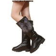 thumbnail image 6 of NIEWTR Boys Girls Riding Boots Knee High Mid Calf Shoes Little Kid/Big Kid Knee High Boots Winter Shoes Size 10, 6 of 9