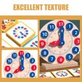 thumbnail image 2 of 1 Set Kids Wood Clock Toy Children Educational Clock Model Time Learning Clock Plaything, 2 of 5