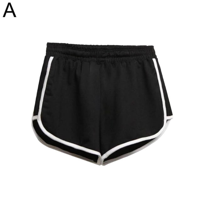 Shorts de Sport Rayés pour Femmes Shorts Amples Simples Décontractés Amincissants