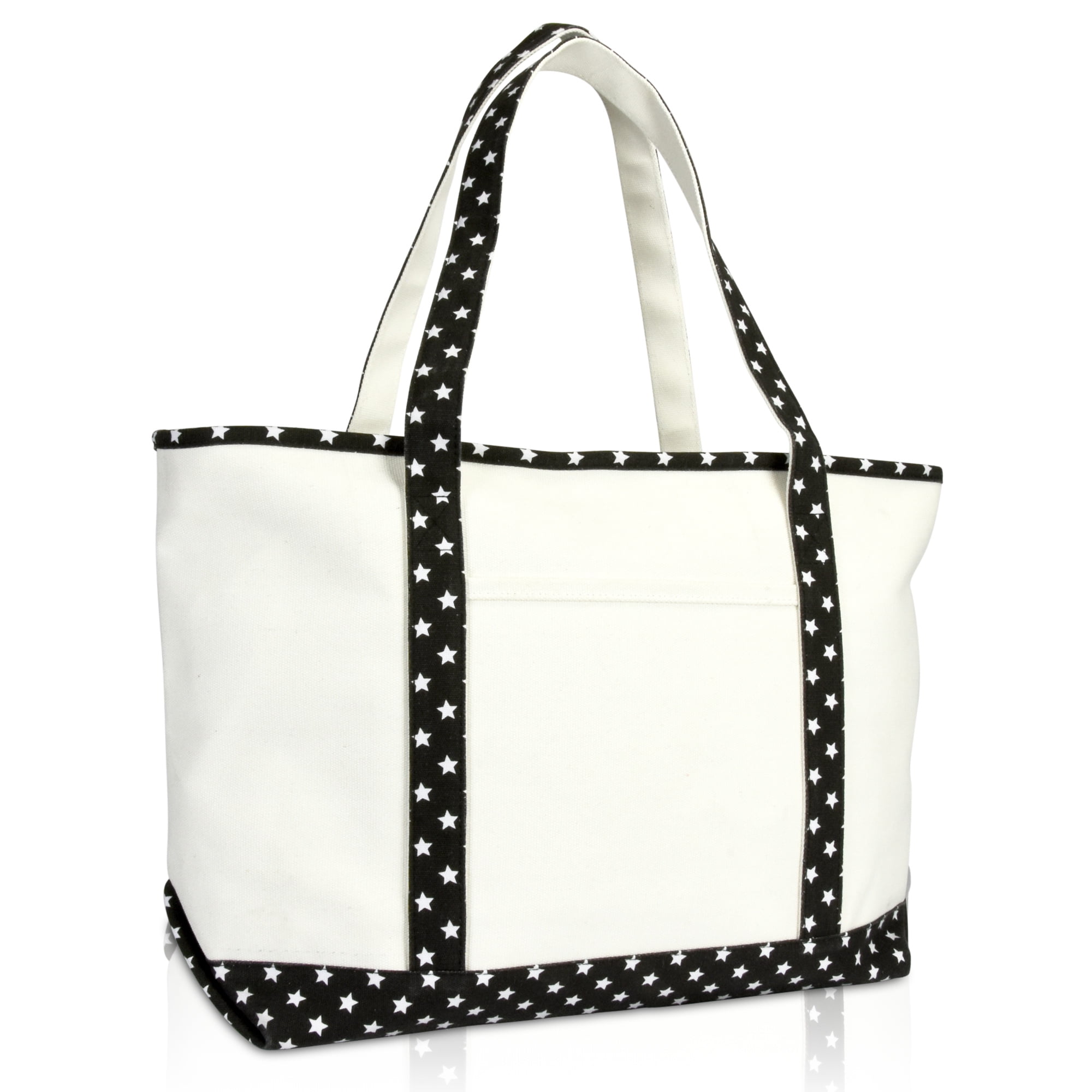 DALIX 23&quot; Large Heavy Duty 24 oz. Cotton Canvas Shopping Tote Bag - www.neverfullbag.com