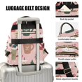 thumbnail image 3 of FORMRS Mini Backpack Purse for Women Quilted Travel Daypack Casual Shoulder Bag, Brown Christmas Cups, 3 of 7