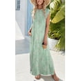 thumbnail image 2 of Vestido Zeagoo Maxi floral sin mangas con bolsillos para mujer, 2 of 6