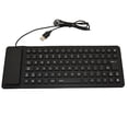thumbnail image 1 of Teclado suave de 85 teclas, teclado plegable de silicona, teclado enrollable resistente al agua con cable USB para PC, Notebook y portátil Ormromra 2033469-2, 1 of 9