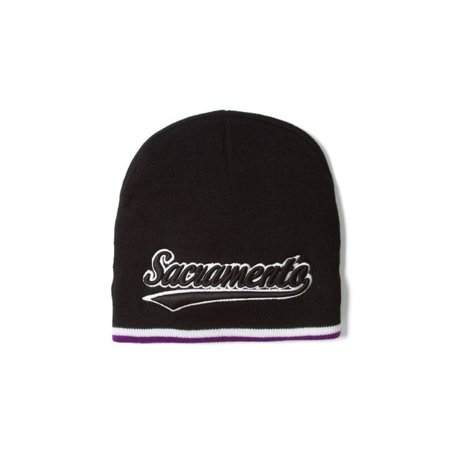 City Caps Sacramento Black Cuffless Winter Beanie