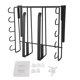 thumbnail image 2 of Estante Colgante De Acero Inoxidable Debajo Del Gabinete Con Múltiples Ganchos, Cestas De Almacenamiento Colgantes De Estante De Alambre Para Utensilios De Cocina, 2 of 7