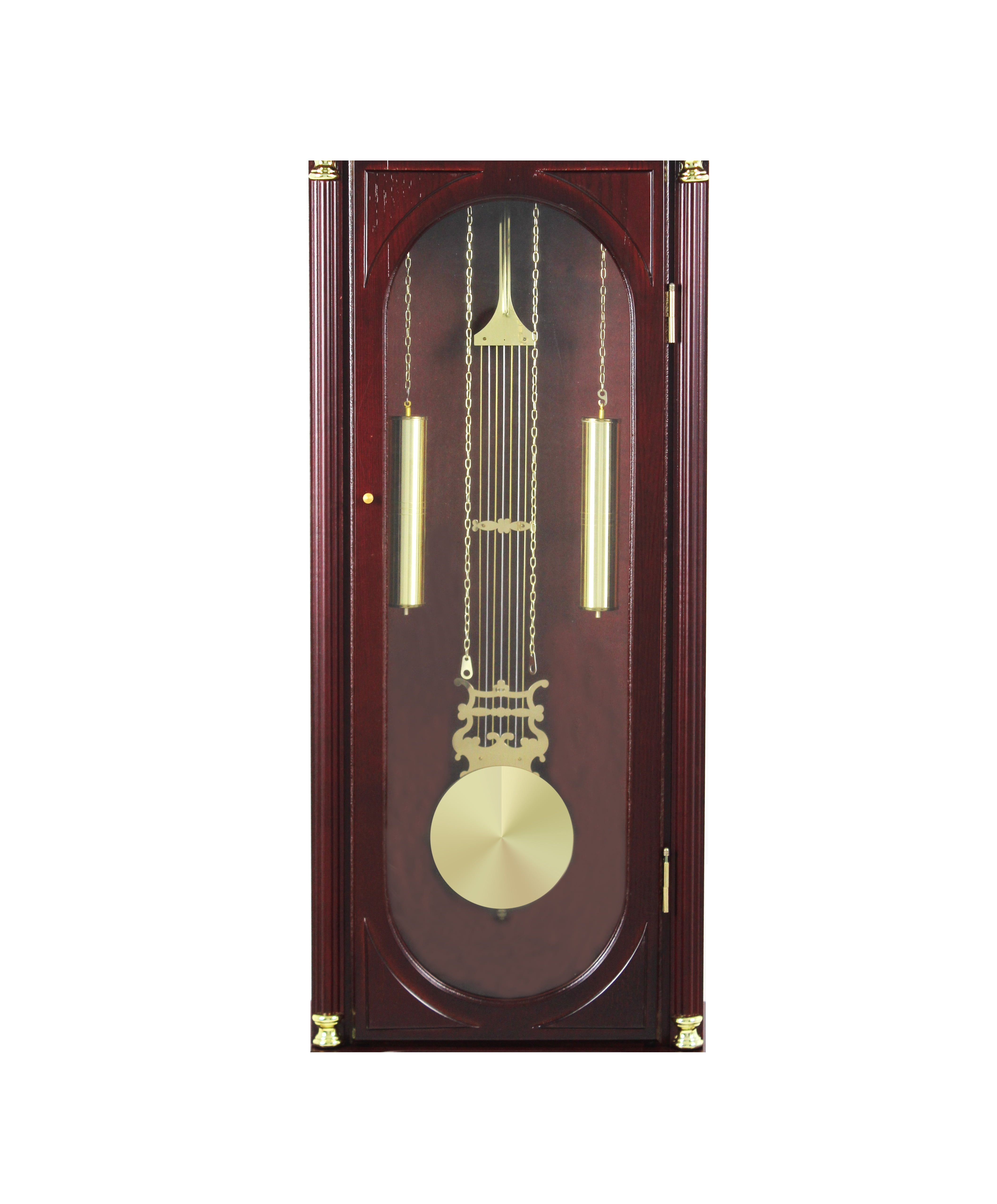 72" Floor Standing Grandfather Clock Cherry Finish