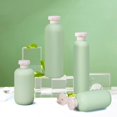 thumbnail image 1 of 5 Uds Envases de Botellas de Plástico Vacíos con Tapas para Champú de Loción de Jabón Corporal Yinane Botella recargable vacía, 1 of 8