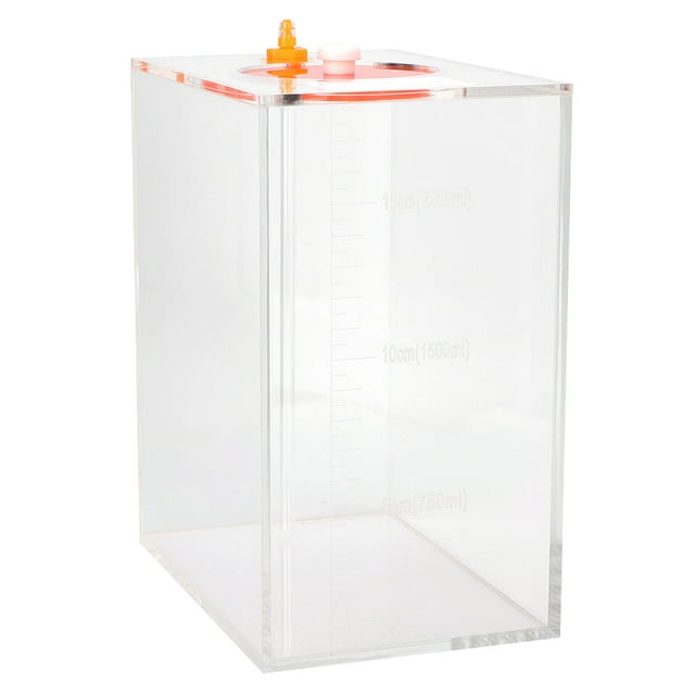Tbest Réservoir de Tension, Support de Tension, Pompe de Dosage Acrylique Transparente Réservoir de Stockage Aquarium