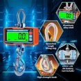 thumbnail image 3 of 2T Crane Scale, 2000kg Digital Industrial Scale, Electronic High-Precision Hanging Scale with Remote Control and LCD Screen, 3 of 5