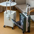 thumbnail image 2 of Caja de equipaje con apertura frontal de negocios, caja de carrito multifuncional para hombre, estuche de embarque de 28 pulgadas, paquete de viaje de alta capacidad para mujer, 2 of 4
