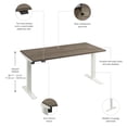 thumbnail image 6 of Move 40 Series 60W Adjustable Standing Desk in Modern Hickory - Engineered Wood, 6 of 7