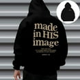 thumbnail image 2 of yuitbkgsd Bible Verse Christian Hoodies for Men Oversized Faith Fall Pullover Sweatshirts Graphic Letter Print Winter Hooded Sweater Shirts, 2 of 8