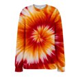 thumbnail image 4 of Bovemsi Womens Sweatshirts Fashionable Spring And Autumn Tie Dye Pattern Casual Long Sleeved Sportswear Top Fall Fashion Outfits 2025 Clothes, 4 of 9