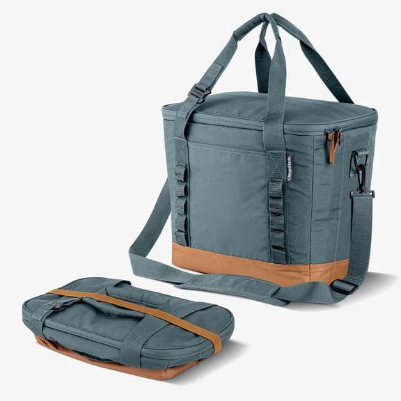 CleverMade Tahoe Collapsible Soft Cooler with 30 Can Capacity in Dusty Teal