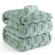 thumbnail image 1 of Manta de cama con forro polar Queen, color verde salvia, 230 x 230 cm, 1 of 8