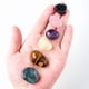 thumbnail image 2 of Granjero Gordo 1 juego de bolsa de tela con 12 constelaciones de piedra cruda de cristal natural, espécimen mineral de cristal DIY de Libra para Aries,, 2 of 4