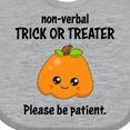 thumbnail image 4 of Inktastic Non-Verbal Trick or Treater with Cute Pumpkin Boys or Girls Baby Bib, 4 of 4