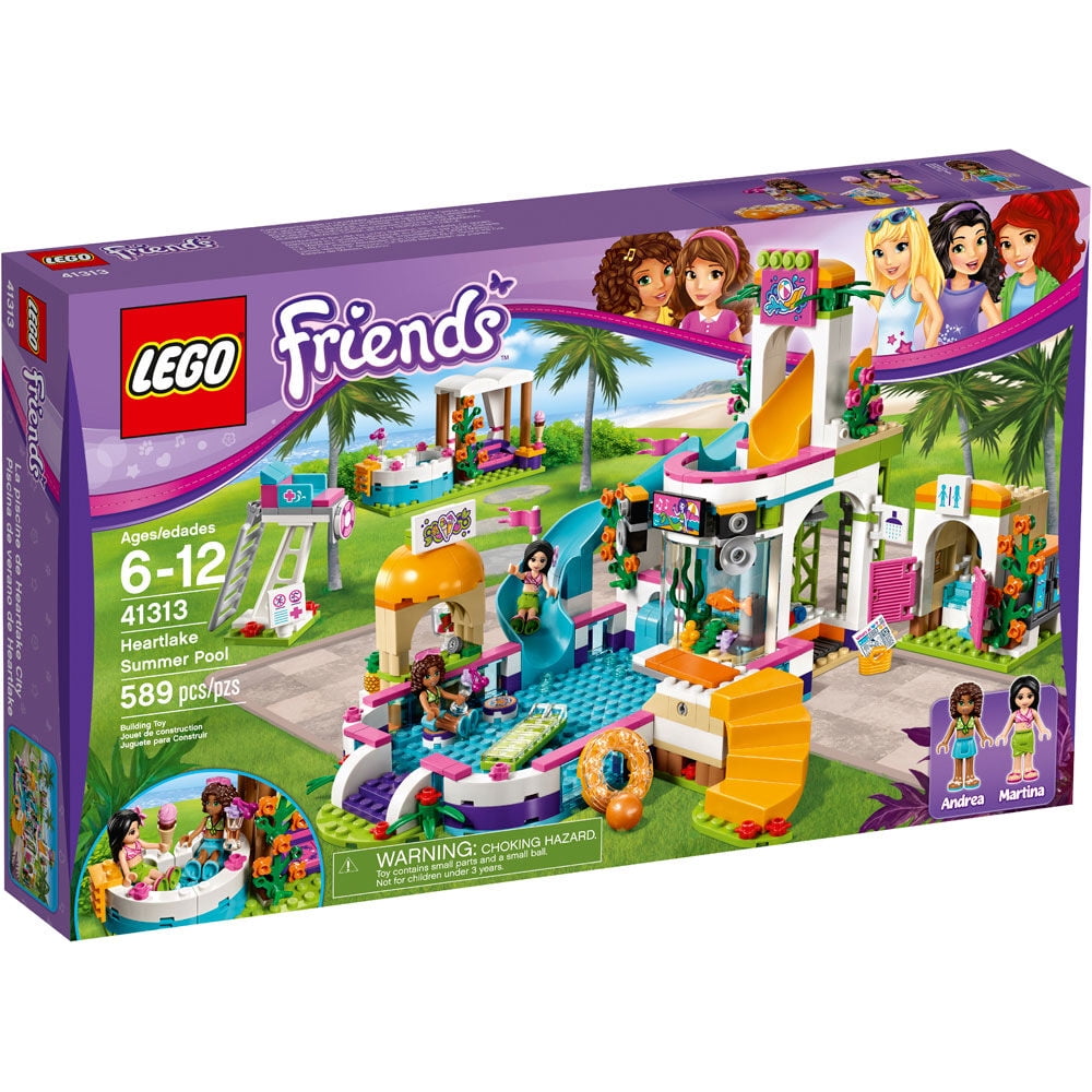 lego friends heartlake summer pool walmart