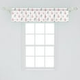 thumbnail image 2 of Ambesonne Easter Bunny Window Valance, Rabbit Doodle, 54" X 12", Rose Pale Grey, 2 of 3