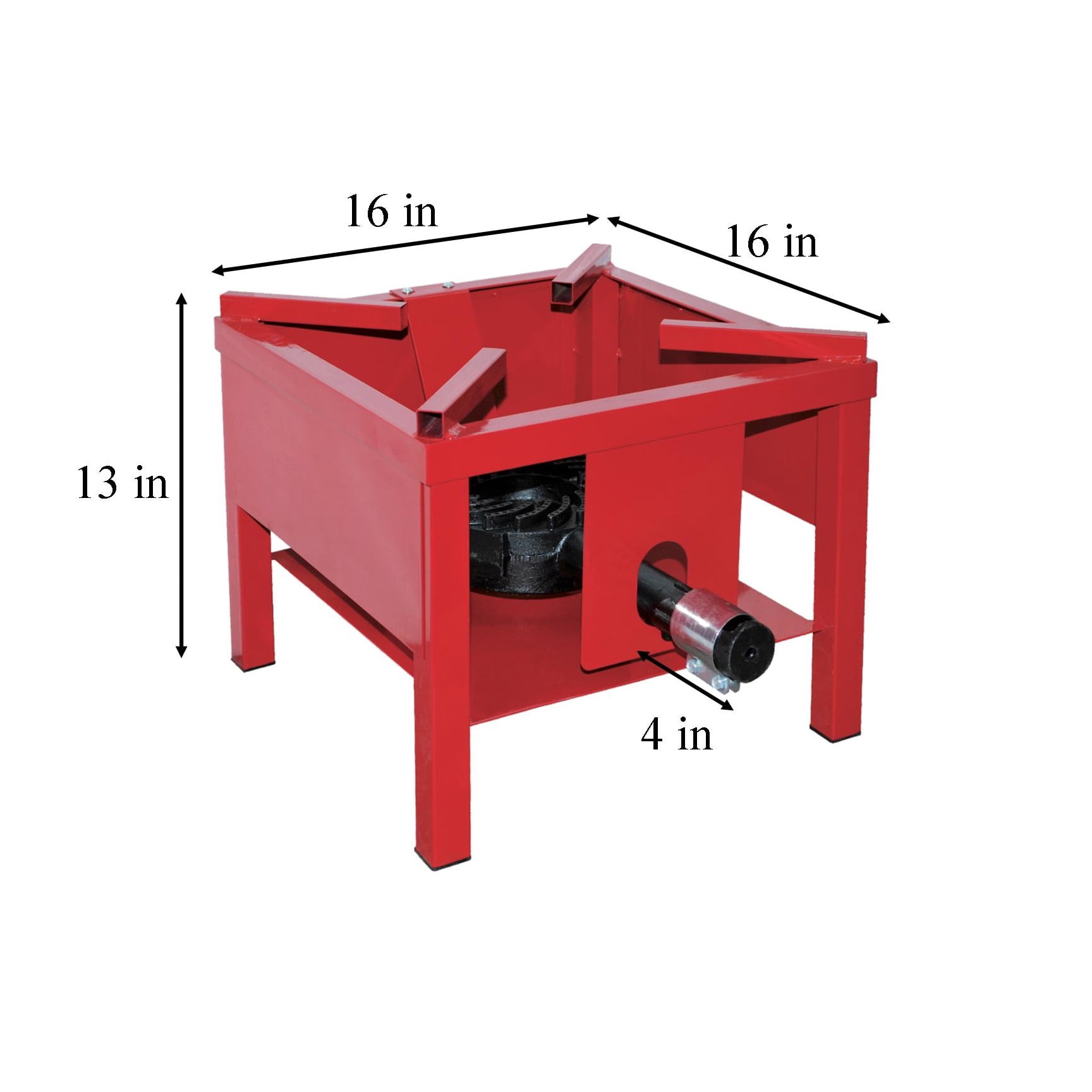 Martin 65,000 BTU Portable Outdoor Propane Burner Cooker Stand with 4 Inch  Hose - Walmart.com