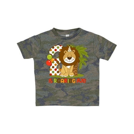 

Inktastic Cute Lion 2nd Birthday Gift Toddler Boy Girl T-Shirt
