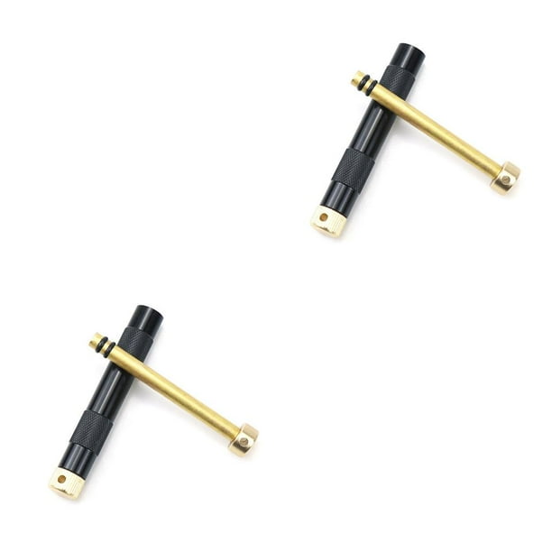 Greeniant Pistón de fuego de latón, tubo de fuego de aleación de aluminio de emergencia para Picnic, fabricante de llamas de supervivencia, encendedor, Negro 2piezas Greeniant CBP233670