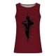 thumbnail image 3 of Tanques para Hombre para el Verano Solto Chaleco Impresión Deportivo Cuello Redondo, Casual, 3 of 3