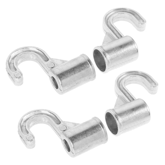 HAMPPLIES Space-Saving Closet Hangers, Plated Silver Aluminum, Easy Clip-on, Versatile Use