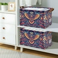 thumbnail image 2 of Yayeee Foldable Storage Basket for Shelves with Handles Waterproof Cloth Bins, Geometric Eagle, 2 of 7