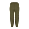 thumbnail image 4 of Capri Pants for Women Spring 2026 Drawstring Elastic High Waist Pants with Pocket Yoga Workout Cropped Joggers Ladies Comfy Plus Size 2026 Trendy Outfits Lightweight Cute Fashion Dressy Clothes, 4 of 6