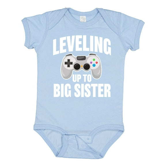 Inktastic Leveling Up to Big Sister Girls Baby Bodysuit