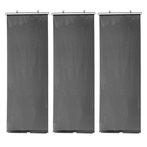 3 parasoles laterales para ventana de coche, de verano, retráctiles, con ventosa para aislamiento térmico