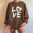 thumbnail image 4 of Puntoco - Sudadera de forro polar de manga larga con cuello redondo y estampado de calavera para mujer Puntoco Puntoco-5838, 4 of 9