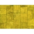 thumbnail image 1 of Ahgly Company Indoor Rectangle Patchwork Yellow Transitional Area Rugs, 7' x 9', 1 of 4