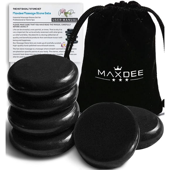 Piedras de masaje Maxdee Essential Hot Stones para masaje