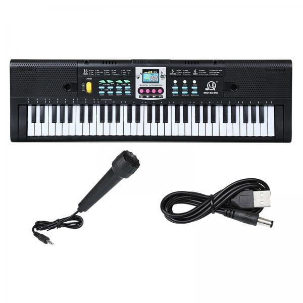 2x electrónico digital de 61 teclas con 16 tonos, 6 canciones de demostración, de , 4 grabación de instrumentos de percusión SM SunniMix Teclado de piano digital de 61 teclas