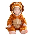 thumbnail image 4 of Animal Hooded Romper Toddler Baby Halloween Outfit Long Sleeve Hooded Jumpsuit Infant Boys Girls Cute Autumn Winter Clothes, 4 of 4