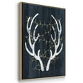 thumbnail image 3 of Antlers & Lights - Framed Gallery Wrapped Holiday Canvas - 17 x 25 - Natural Wood Frame, 3 of 8
