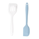thumbnail image 1 of Juego de mini utensilios de cocina de 2 piezas: utensilios de cocina de silicona con espátulas, 1 of 5