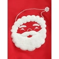 thumbnail image 5 of Seyurigaoka Kids Girls/Boys Children’s Santa Claus Embroidery Tops and Solid Color Long Pants Set, 5 of 7