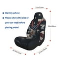 thumbnail image 5 of Salouo Vintage American Deer Pattern Car Seat Covers,Universal Car Seat Protectors Easy to Install Car Cover Car Accessories Auto/rucks/Van/SUV-2 PCS, 5 of 9