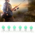 thumbnail image 4 of Squid Umbrella Hook, Strong Bearing Capacity Portable Exquisite Simple Operation Stainless Steel Squid Hook  For Sea Fishing Emerald Green,Light White, 4 of 8