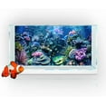 thumbnail image 4 of Natural Background Aquarium Background, 3D Image of Underwater Fish Tank Decoration, Submarine Organism Greeneryterrarium Background 48X20IN with 10 EVA Double-Sided Tape, 4 of 6